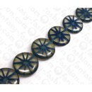 Resin Ufo Transparent Clear with Blue Fuel Filter Inlay 35mm