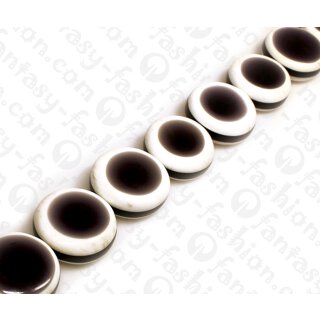 Resin Ufo Opaque Black with White Stripes 32mm