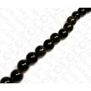Resin Round Beads Black with Glitter 19mm