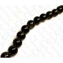 Resin Round Beads Black with Glitter 23mm