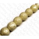 Resin Round Beads White Capiz Coated 28mm