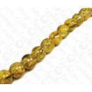 Harz Beads Round Beads Transparent Yellow with Sliced...