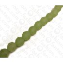 Resin Round Beads Faceted Green 20mm