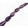 Harz Beads Irregular Teardrop Opaque Purple with Tan and Black Stripes 40x20mm