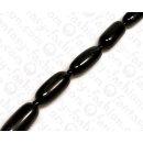 Harz Beads Oval Opaque Black 37mm