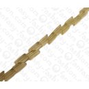 Resin Rectangle Slanted Cut Transparent Clear 17x7mm