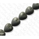 Harz Beads Heart Opaque Grey 30x28mm