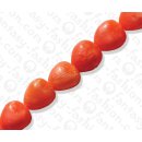 Resin Heart Opaque Pink 30x28mm