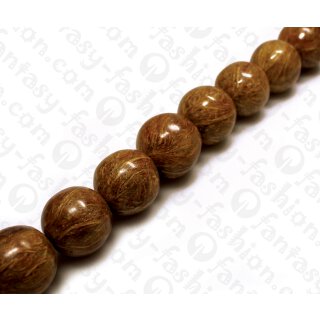 Harz Beads Round Beads Transparent Clear with Coco Husk Inlay 25mm