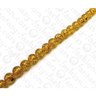 Harz Beads Round Beads Transparent Yellow 12mm