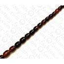 Harz Beads Oval Transparent Red 10mm