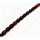 Harz Beads Oval Transparent Red 12mm