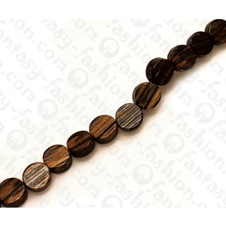 Wood beads Flat Round Patikan 8x5mm / 50pcs.