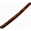 Wood beads Tube Madre Cacao 10x8mm / 40pcs.