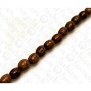 Wood beads Oval PalmWood beads 10x8mm / 40pcs.