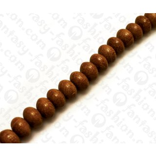 Wood beads Wheel Mahogany 8x12mm / 50pcs.