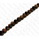 Wood beads Twist Tiger Kamagong 10mm / 40pcs.
