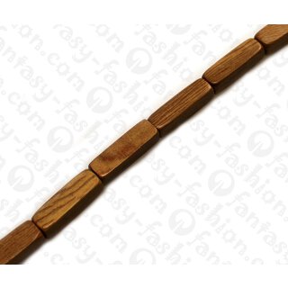 Wood beads Rectangle Robles 20mm / 20pcs.