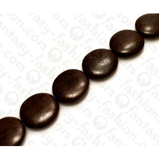 Wood beads Ufo Black Kamagong 35mm / 11pcs.