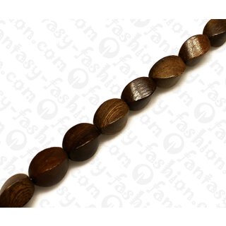 Wood beads Twisted Robles 15x9mm / 26pcs.
