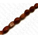 Wood beads Twisted Bayong 15x10mm / 26pcs.