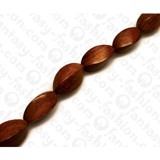 Wood beads Twisted Bayong 25x11mm / 16pcs.