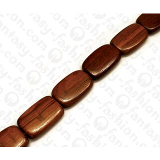 Wood beads Rectangle Bayong ca. 35x22x9mm / 11pcs.