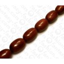 Wood beads Rounded Oval Bayong ca. 30mm / 13pcs.