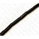 Wood beads Tube Black Kamagong ca. 25mm / 16pcs.