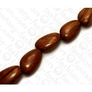 Holz Komponenten Irregular Teardrop Robles ca. 35 mm / 11pcs.