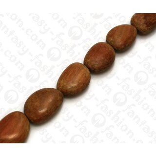 Wood beads Irregular Teardrop Sebucao ca. 35mm / 11pcs.