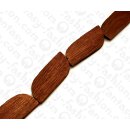 Wood beads Irregular Rectangle Bayong ca. 57x22x7mm / 7pcs.