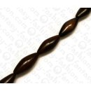 Holz Komponenten Football Tiger Kamagong ca. 35x15mm /...