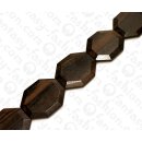 Wood beads Faceted Octagon ca. 40mm / 10pcs.