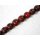 Red resin ball beads w. anay inlay, ca.25mm
