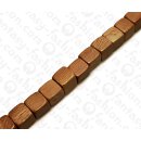 Wood beads Dice RoseWood beads ca. 15mm / 26pcs.