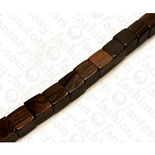 Wood beads Dice Tiger Kamagong ca. 17mm / 23pcs.