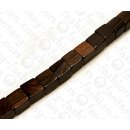 Wood beads Dice Tiger Kamagong ca. 17mm / 23pcs.