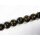 Resin ball beads black with alpako inlay ca.25mm