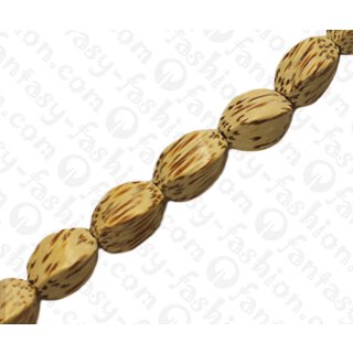 Wood beads Twisted PalmWood beads ca. 17mm / 23pcs.