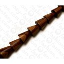 Wood beads Cone Robles and RoseWood beads ca. 21mm / 19pcs.