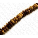 Wood beads Nuggets Robles and Whitewoood ca. 8x17mm / 50pcs.