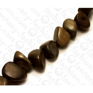 Holz Komponenten Nuggets Grey wood ca. 23mm / 17pcs.