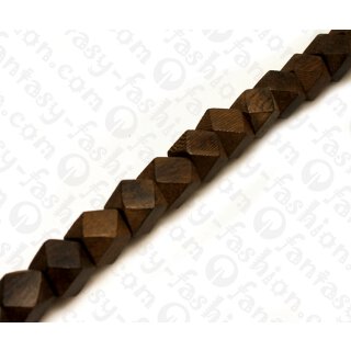 Holz Komponenten Faceted Dice Robles ca. 17mm / 23pcs.