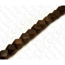 Wood beads Faceted Dice Robles ca. 17mm / 23pcs.