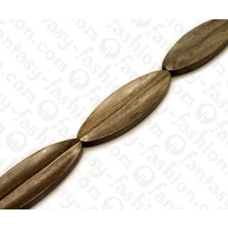 Holz Komponenten Oval Grey wood ca. 74mm / 5pcs.