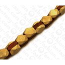 Wood beads Faceted Dice WhiteWood beads and Bayong ca....