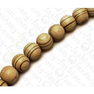 Wood beads Rond Beads WhiteWood beads and Robles ca. 15mm / 26pcs..