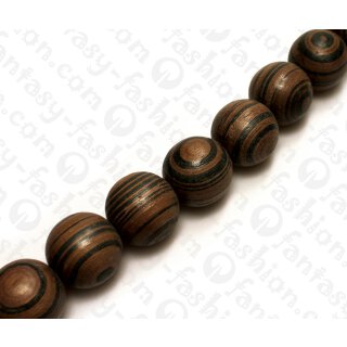 Wood beads Round Beads GreyWood beads and Black Kamagong ca. 24mm / 16pcs..