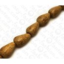 Wood beads Rounded Teardrop PalmWood beads ca. 24mm /...